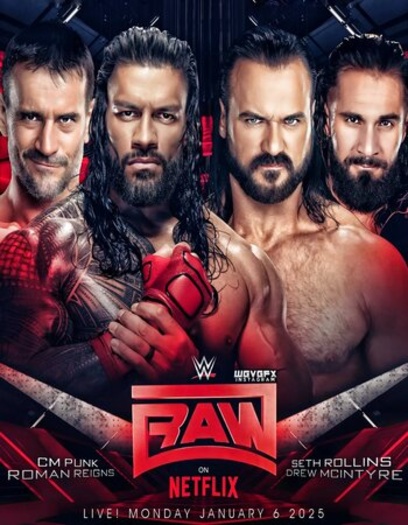 WWE Monday Night Raw (8th December 2025) NF English Full Show HDRip | 720p | 480p